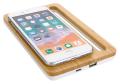 Bamboo Wireless Charging Pad with Phone Stand