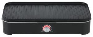 The Trudeau Electric Griddle Diecast is a great way for your family or friends to cook a delicious convivial meal that appeals to their taste buds. The plate is 16.5 inches in length and 8.3 inches in width, that's plenty of cooktop space to grill some zu